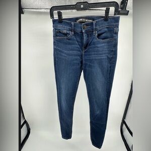 Express Women's Dark Blue Skinny Jeans